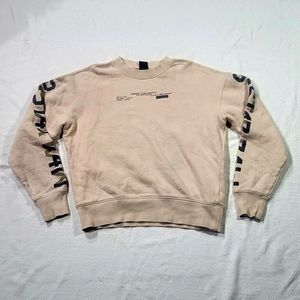 G-Star Raw Oversized Sleeve Graphics  Dark Talc Heavy Women's Sweater size Small